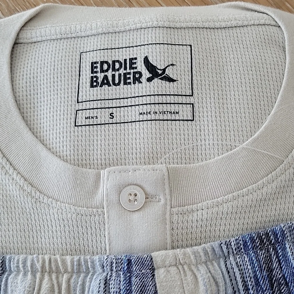 Eddie Bauer Men's 2 Piece Flannel Pajama Set In Size Small NWT